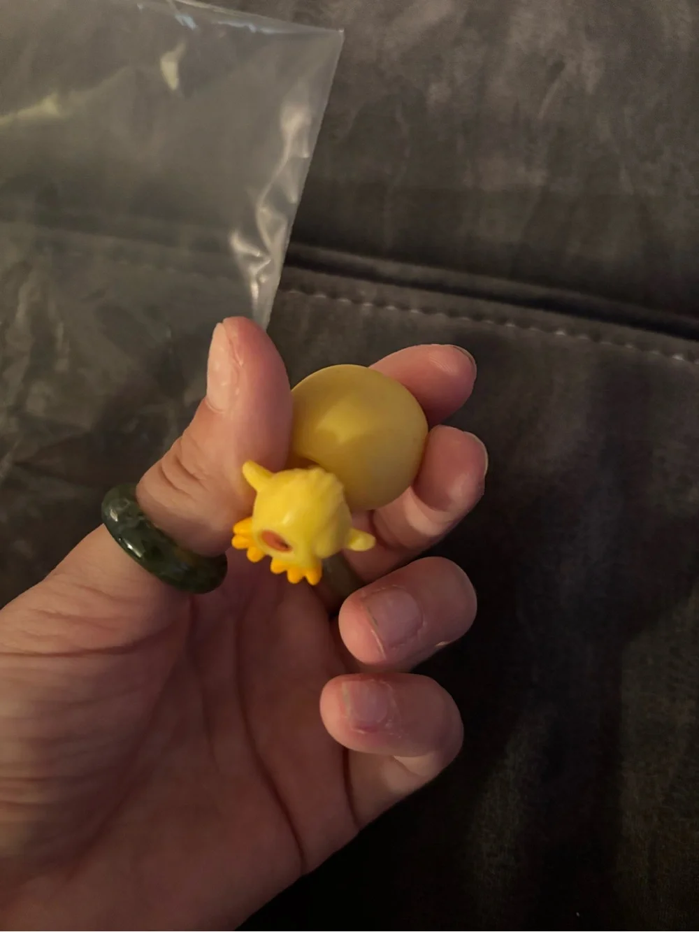 Littlest Pet Shop Yellow Chick Figure with Blue Eyes